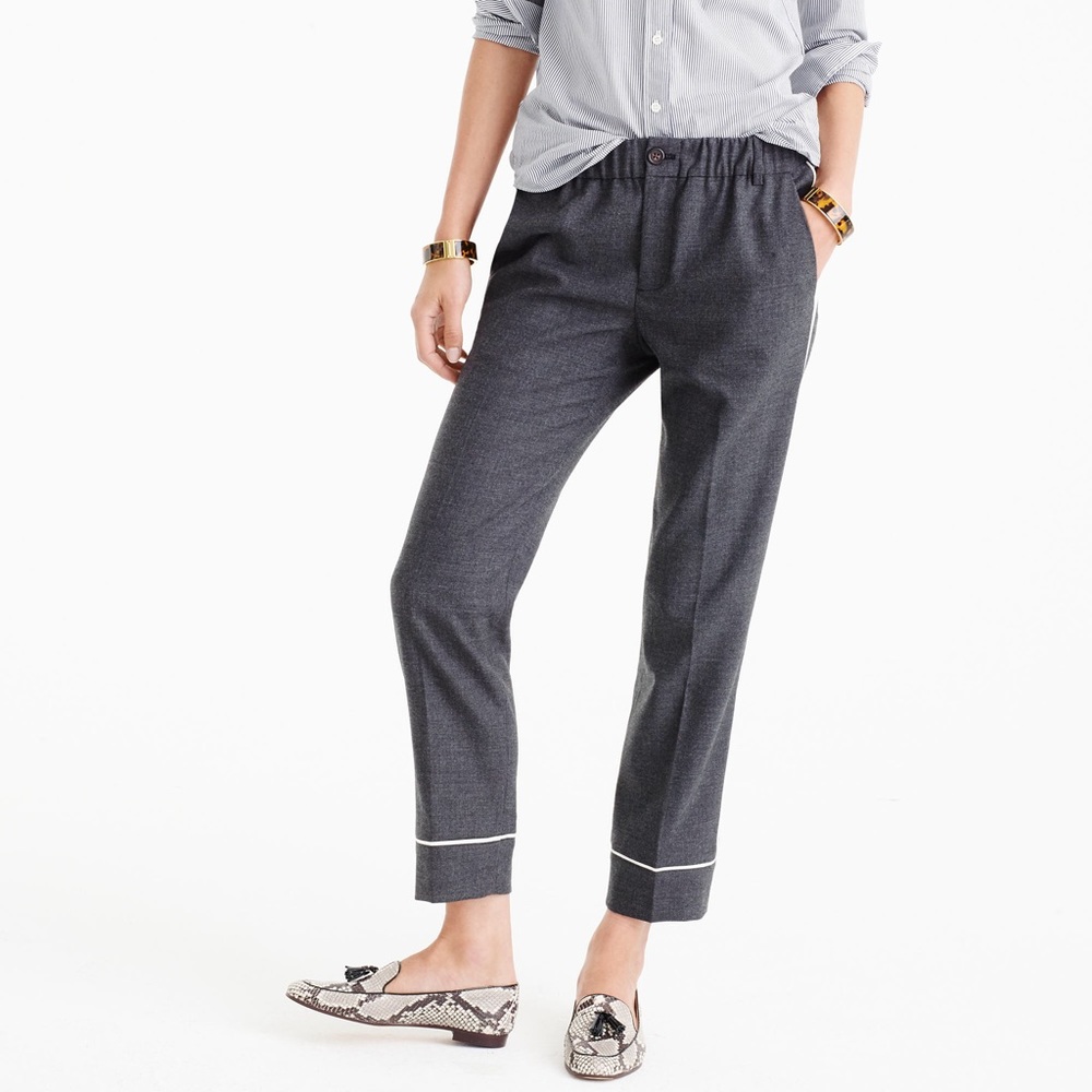 J. Crew Pajama Contrast Pants 27
